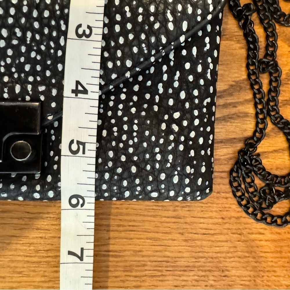 Loeffler Randall Black And White Ryder Chain Crossbody Bag, 8” X 6”, 49” Strap - Picture 9 of 13